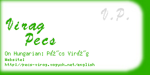 virag pecs business card